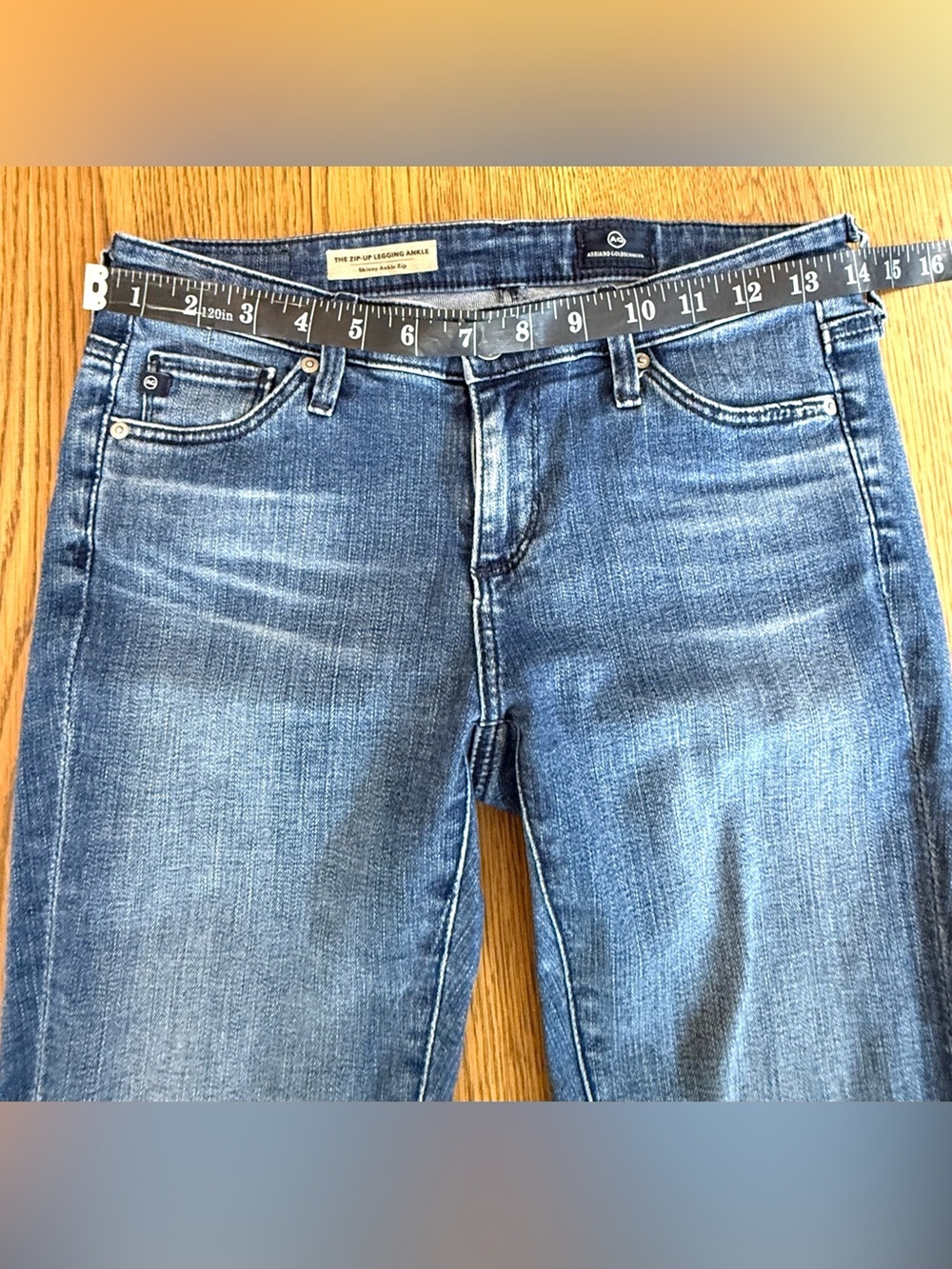 AG Adriano Goldschmied Zip-Up Legging Ankle Skinny Jeans Size 25 - Picture 3 of 15